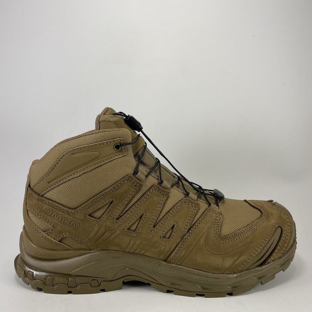 Salomon Quest 4D Forces 2 Coyote Brown Gore-Tex Military Boots Mens Size 7